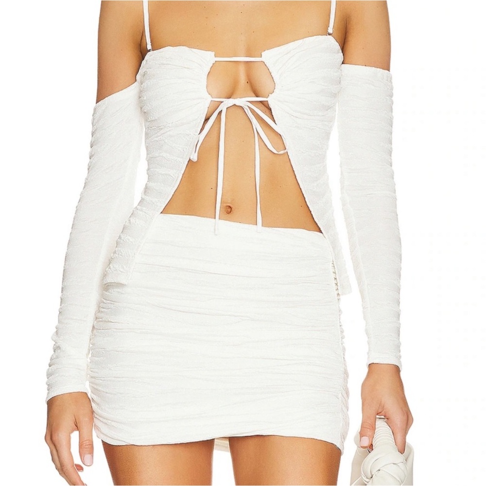 Camila Coelho Stacey Top in Ivory, Size: M